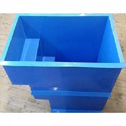 Купель для бани пластиковая из полипропилена 1,5х1,4х1,2м. Кубик с лестницей (5/5).